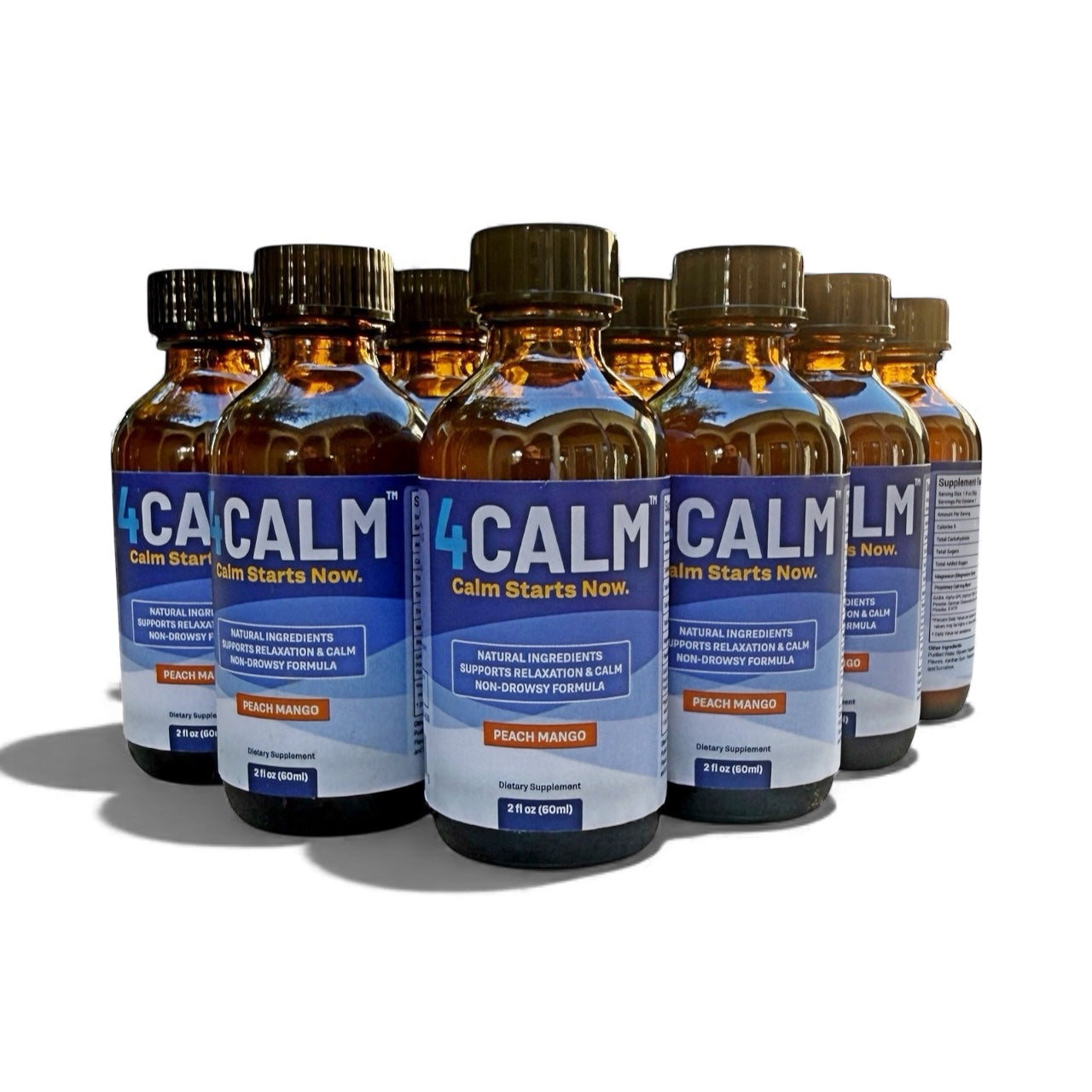 4Calm – 12 Pack | Natural Non-Drowsy Stress Support Drink – Best Value